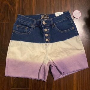 Justice jean shorts